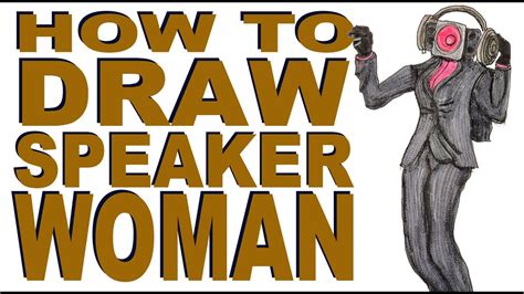 How To Draw Black Speakerwoman Skibidi Toilet Youtube