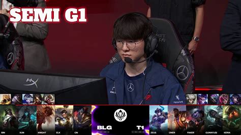 T1 Vs Blg Game 1 Semi Final Lol Msi 2024 Main Stage Bilibili