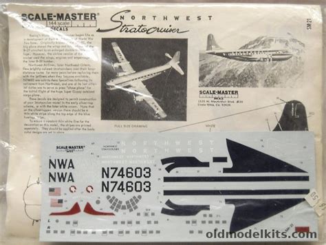 Scale Master 1144 Boeing B 377 Stratocruiser Northwest Bagged Sm 21