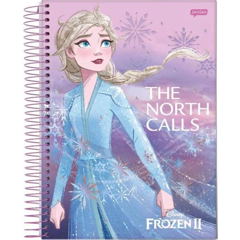 Caderno Univ 1 Matéria 96 Folhas Frozen ii Capa 5 Jandaia em