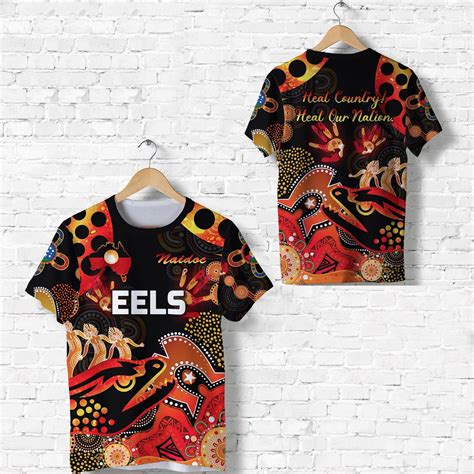 AIO Pride Parramatta T Shirt Eels Indigenous Naidoc Heal Country Heal