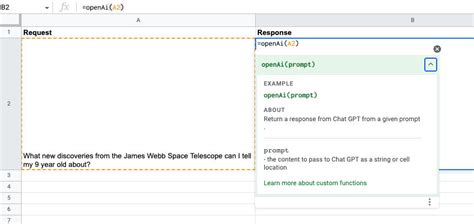 How To Use Chat Gpt In Google Sheets