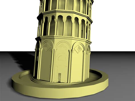 Leaning Tower Pisa 3D Model TurboSquid 1580184