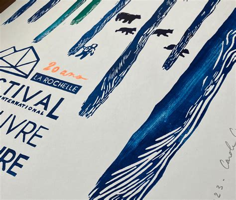 Linogravure De L Affiche Festival International Du Film Et Du