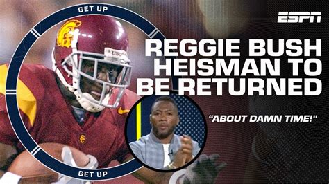 🚨 Breaking Reggie Bush Getting 2005 Heisman Trophy Back In Formal Reinstatement Get Up