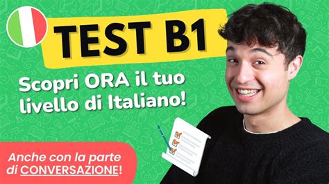 Test B1 ITALIANO Test Completo Conversazione Italian B1 Exam YouTube