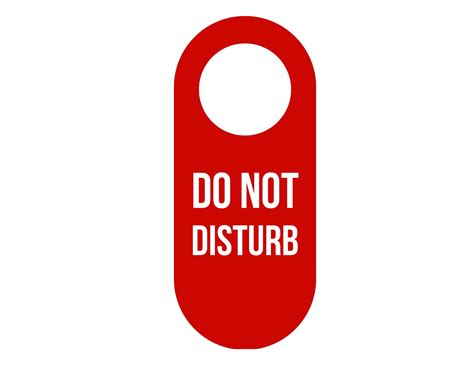 Free Printable Do Not Disturb Sign Templates [pdf Word]