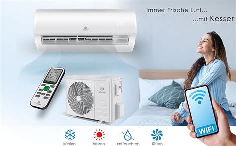 Kesser Klimaanlage Set Split Mit Wifi App Funktion Klimager T