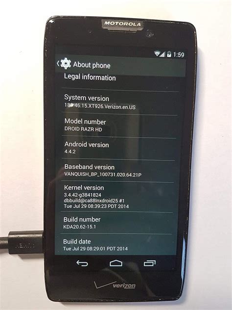 Motorola Droid Razr Hd 16gb Xt926 Black Verizon Big Nano Best