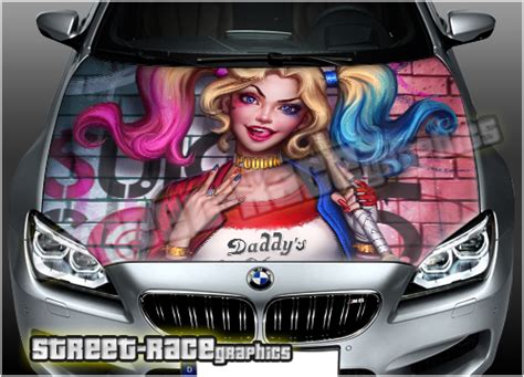 Harley Quinn Car Wrap Full Color Pro Graphics Decal Suicide Squad Vinyl