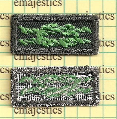 Bsa Scouters Training Award Square Knot Mint Patch Green Explorer Gauze