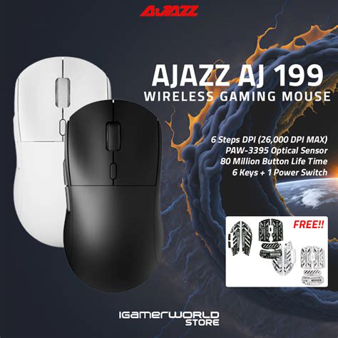 Jual Ajazz AJ199 Ultra Lightweight Wireless Gaming Mouse Shopee Indonesia