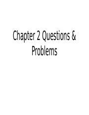 Chapter Questions Problems Pptx Chapter Questions Problems