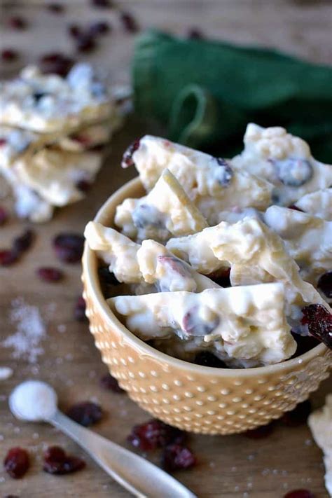 White Chocolate Macadamia Cranberry Bark Lemon Tree Dwelling