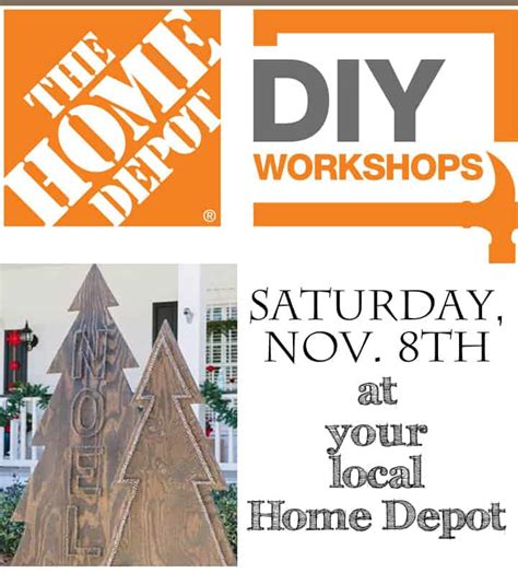 The Home Depot Holiday Diy Workshop Come Join Us Domestically