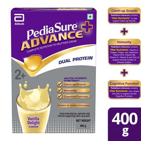 Buy Pediasure Advance Plus Vanilla Flavour Powder 400gm Refill Online And Get Upto 60 Off At