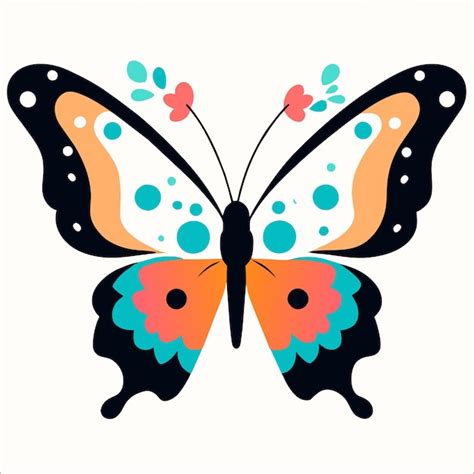 Naturaleza De Mariposa Linda Ilustraci N Minimalista Dise O Vector