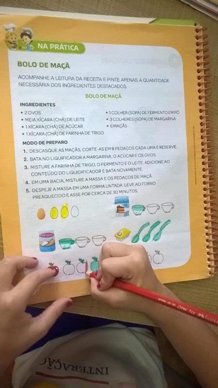 Aula De Matem Tica Na Cozinha Infantil Ii Escola Intera O