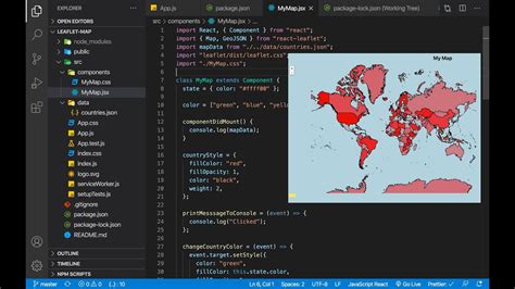 React Leaflet Tutorial Using GeoJSON To Create A Map For Beginner And