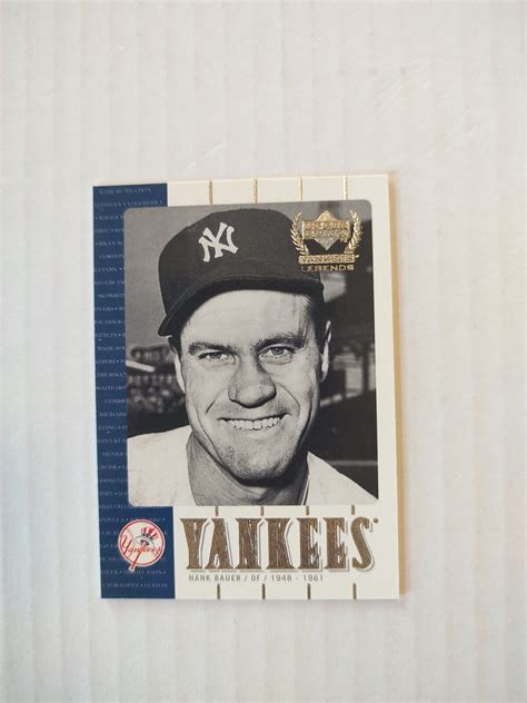 2000 Upper Deck Yankee Legends Hank Bauer 31 PWE EBay