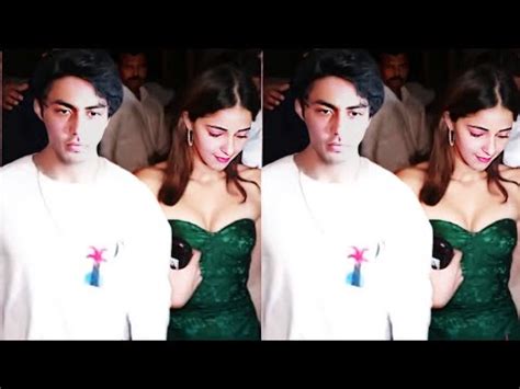 Ananya Pandey And Aryan Khan Spotted At Birthday Tonight Ananya