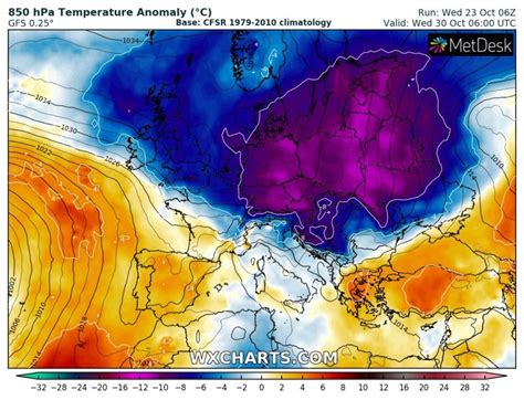 Previsioni Meteo Prima Irruzione Artica Dellautunno In Europa