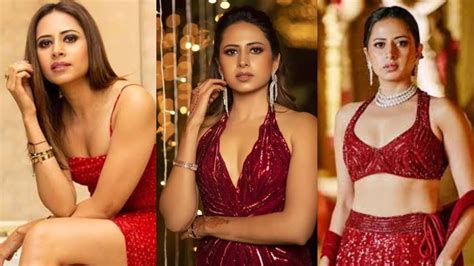 Flawless In Red Sargun Mehta Pulls Off The ‘hot Babe Look Iwmbuzz