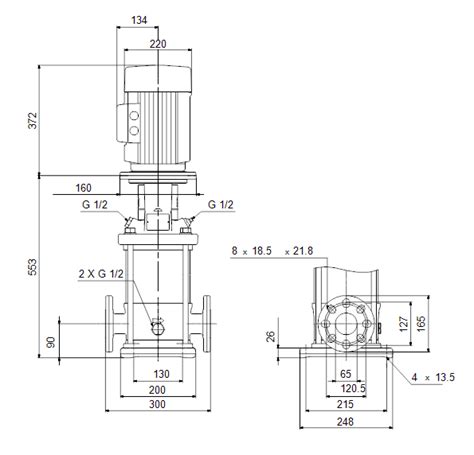 Buy Grundfos Cri 15 5 A Fgj I V Hqqv 40kw Vertical Multi Stage Pump 415v Replaces Cr 16 50