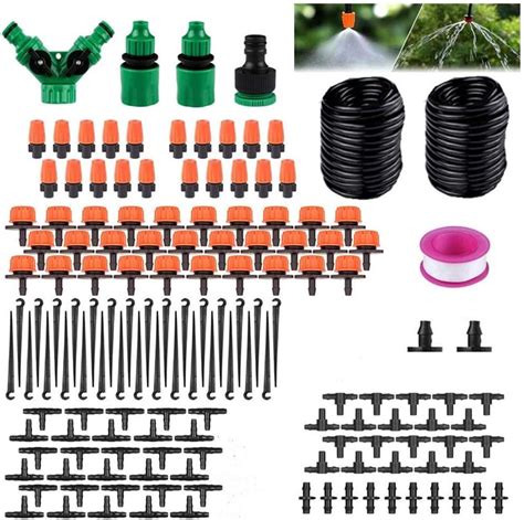 Ikruidy Garten Bewässerungssystem 30m Micro Drip Bewässerung Kit