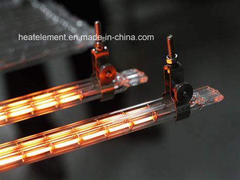 China Heraeus Gold Twin Tube Short Wave Halogen Infrared Heating Lamps