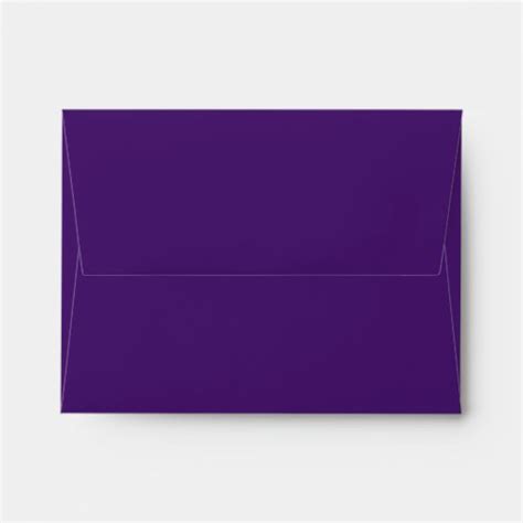 Formal Royal Purple Self Addressed Wedding RSVP Envelope Zazzle