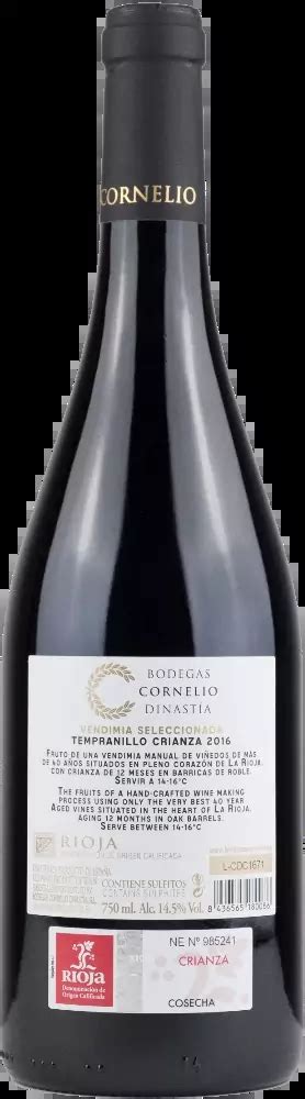 Crianza Cornelio Dinastia D O Ca 2016