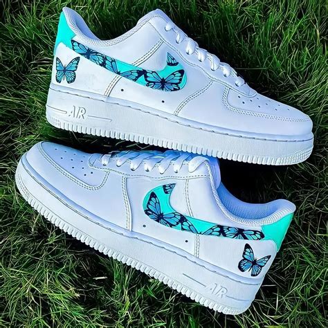 Butterfly Air Force 1 Custom Cute Nike Shoes Nike Shoes Girls Swag Shoes