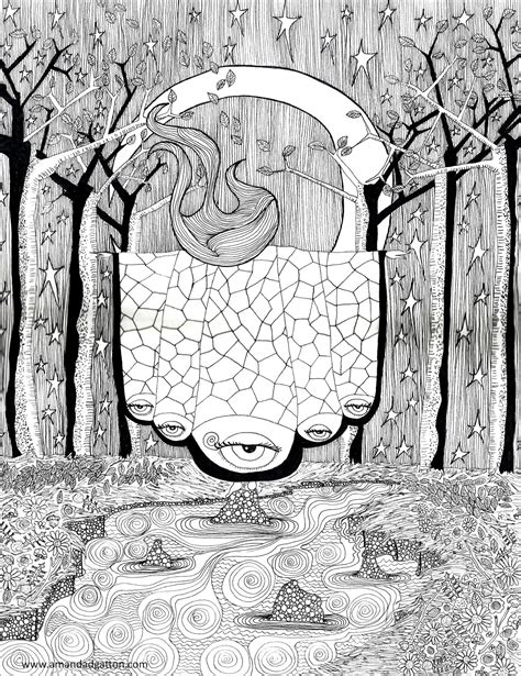 Author Amanda Gatton Free Butterfly Lady Coloring Page