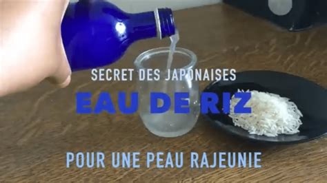 Lotion Tonique Visage Maison L Eau De Riz Est Le Secret Des