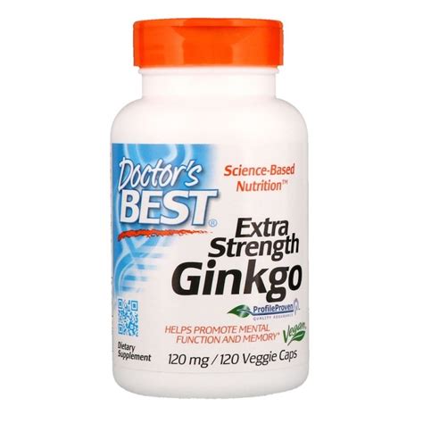 Гинко Билоба Extra Strenght Ginkgo 120мг 120 капсули Doctor s Best