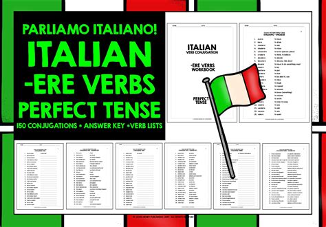 Italian Ere Verbs Perfect Tense Teaching Resources