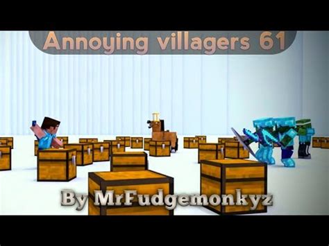 Reacting To Annoying Villagers A Minecraft Animation Youtube