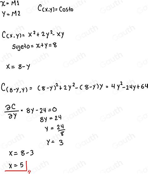 Solved Una Fábrica Produce Dos Tipos De Maquinaria Pesada M1 Y M2 En Cantidades X Y Y