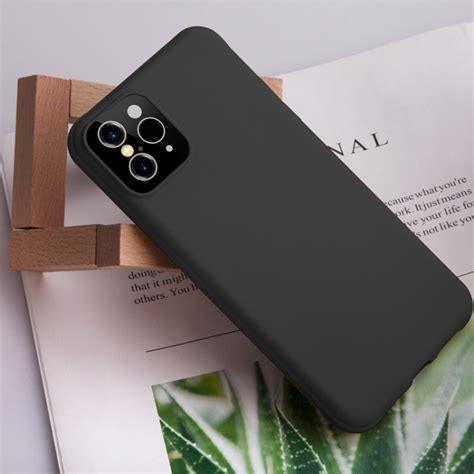 For Iphone X Xs Creative Solid Color Liquid Silicone Case Black