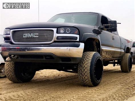 2001 Gmc Sierra 1500 With 20x14 76 Fuel Hostage And 30550r20 Nitto Nt420v And Suspension Lift