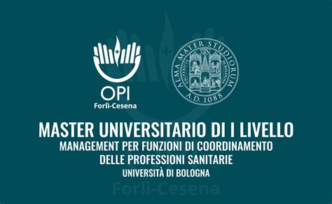 Master Universitario Di I Livello In Management Per Funzioni Di