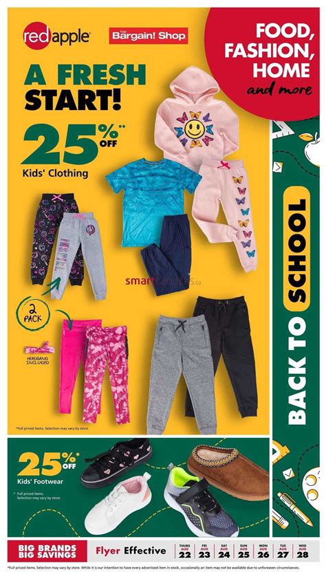 The Bargain Shop & Red Apple Stores Flyer August 22 to 28