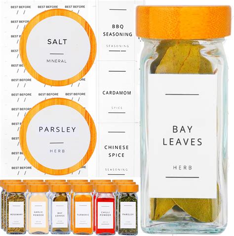 Savvy Sorted Minimalist Spice Labels For Spice Jars Spice Jar