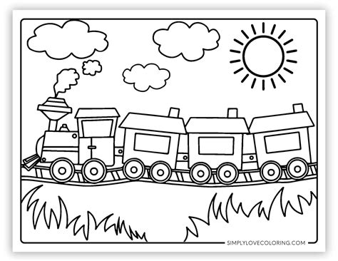 15 train coloring pages free pdf printables – Artofit