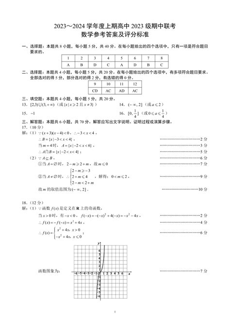 四川省成都市蓉城名校联盟2023 2024学年高一上学期期中联考数学试题（pdf版含答案） 21世纪教育网