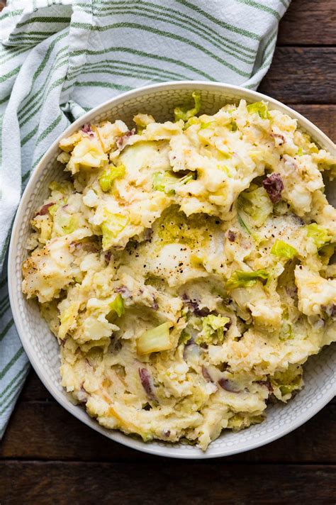 Classic Colcannon Recipe Cabbage And Potatoes Garlic And Zest