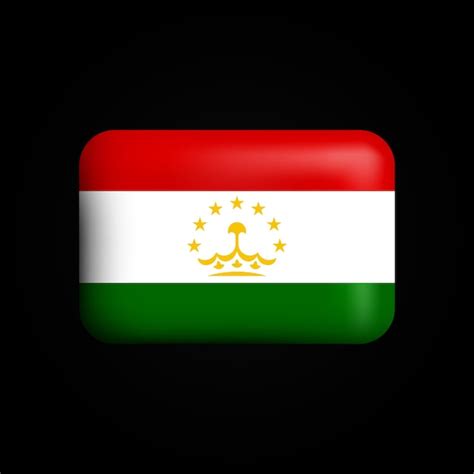 Premium Vector Tajikistan Flag 3d Icon National Flag Of Tajikistan