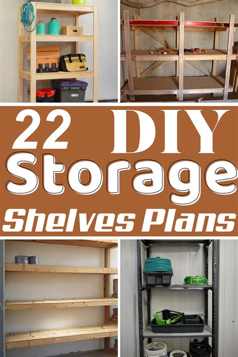 22 DIY Storage Shelves Plans - DIYsCraftsy