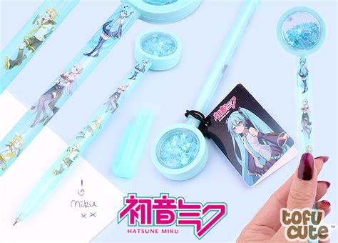 Buy Hatsune Miku Vocaloid Pen With Sequin Topper Blue At Tofu Cute